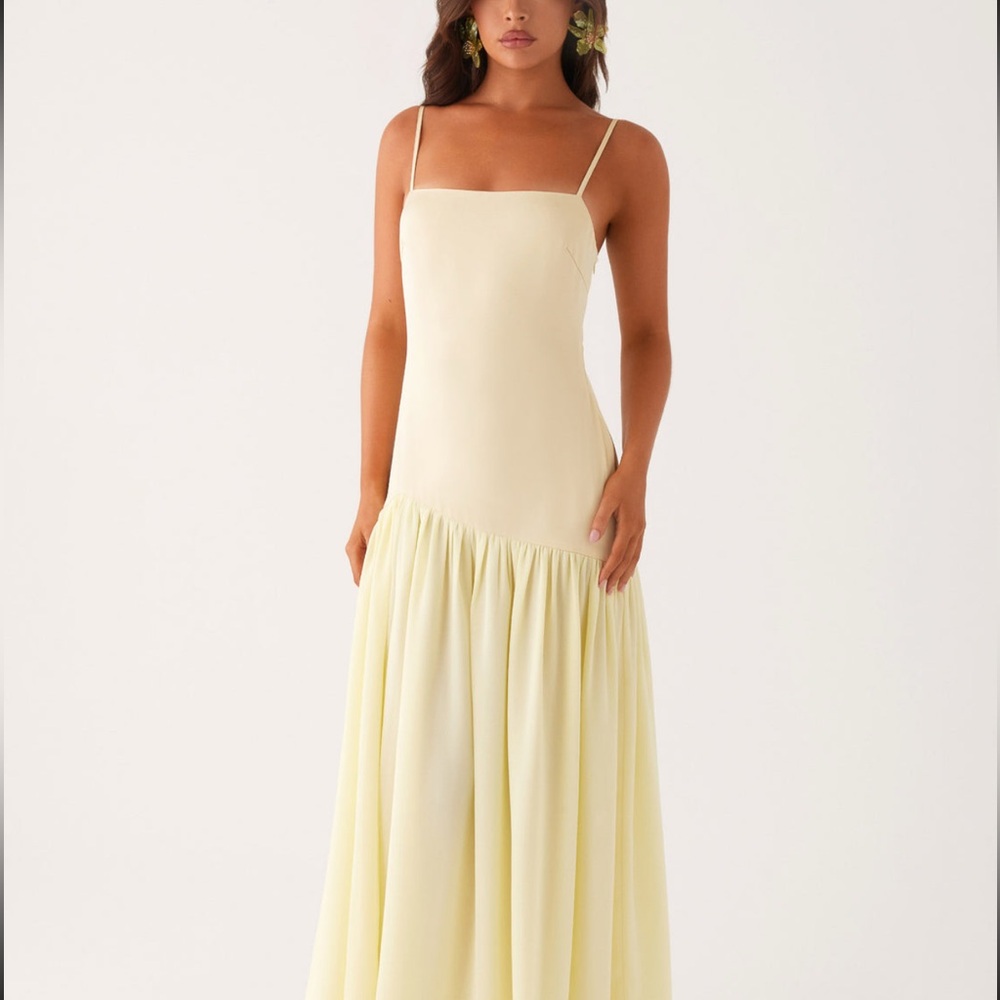 Peppermayo Light Yellow Maxi Dress